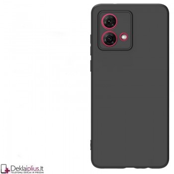 Silikoninis ploniausias dėklas su kameros apsauga - juodas (Motorola Moto G84) Silikoninis ploniausias dėklas su kameros apsauga - juodas (Motorola Moto G84)